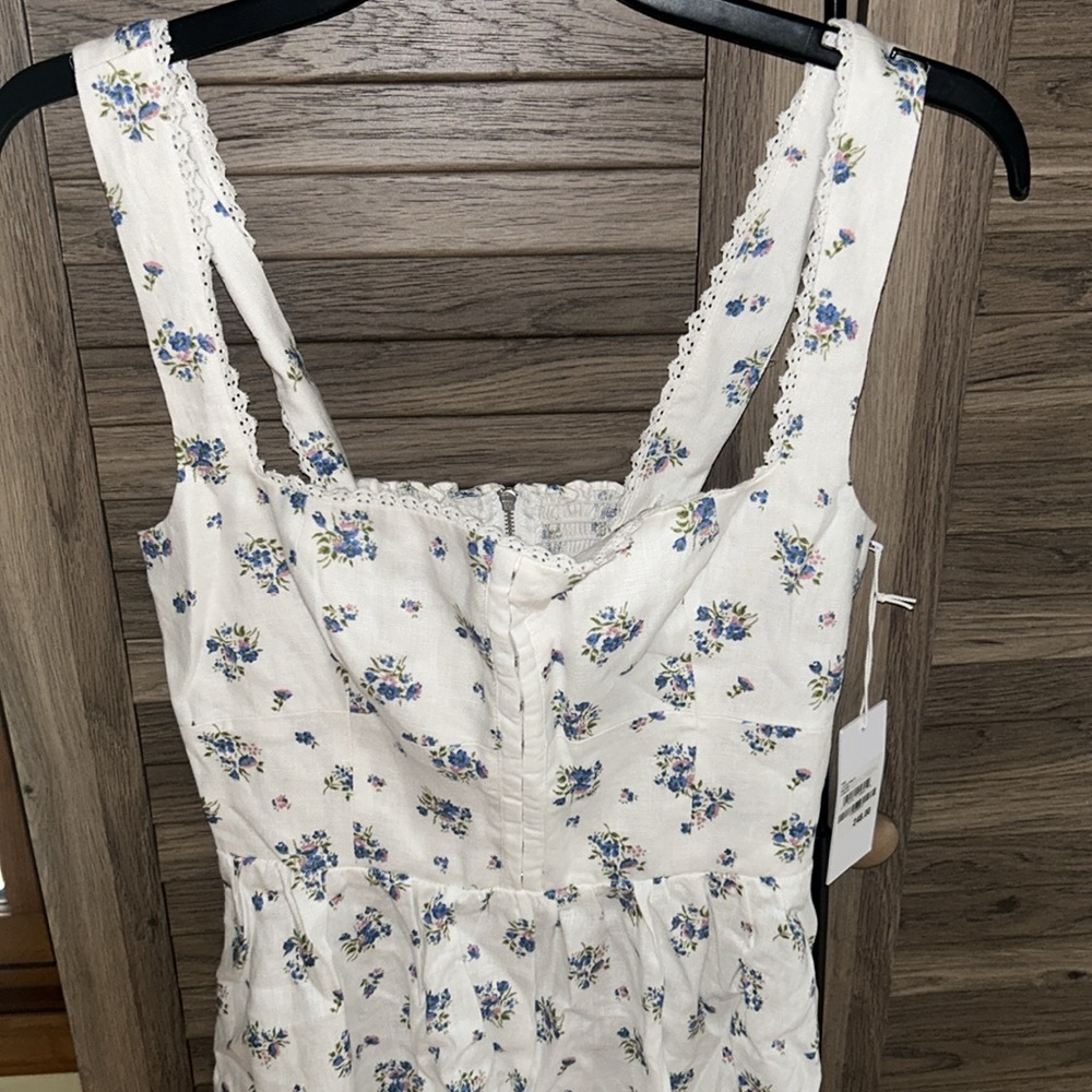 Reformation Tagliatelle Floral-print Linen Midi Dress - Picture 7 of 10